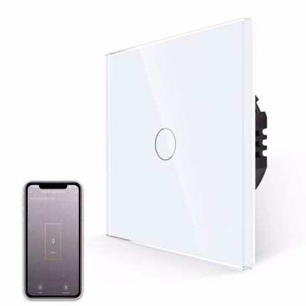 Smart Switch Light  (EU/UK Standard) – Bingoelec Tempered Glass Panel, WiFi,  Remote Control, App Compatible, 10A, 220V