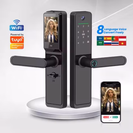 Kadonio 630Max Smart Door Lock – WiFi Enabled, Tuya App Control, Fingerprint + Password + Card Access